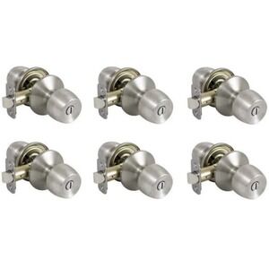 Defiant Brandywine Stainless Steel Bed/Bath Door knob (6-Pack)
